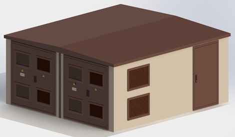 Комплектная трансформаторная подстанция в бетонной оболочке БКТП