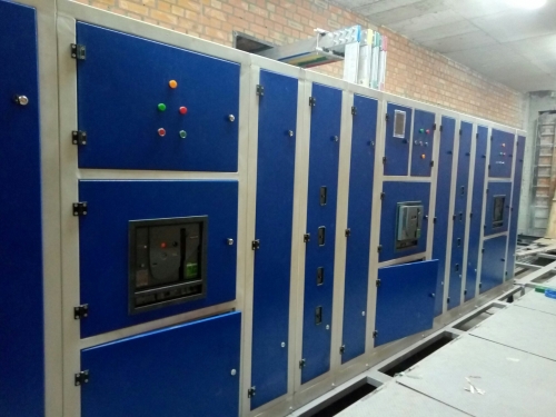 Монтаж розподільчого пристрою на паперовій фабриці.